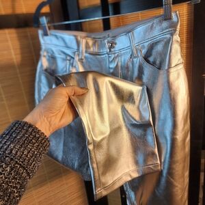 Ambercrombie & Fitch Metallic Silver Jeans